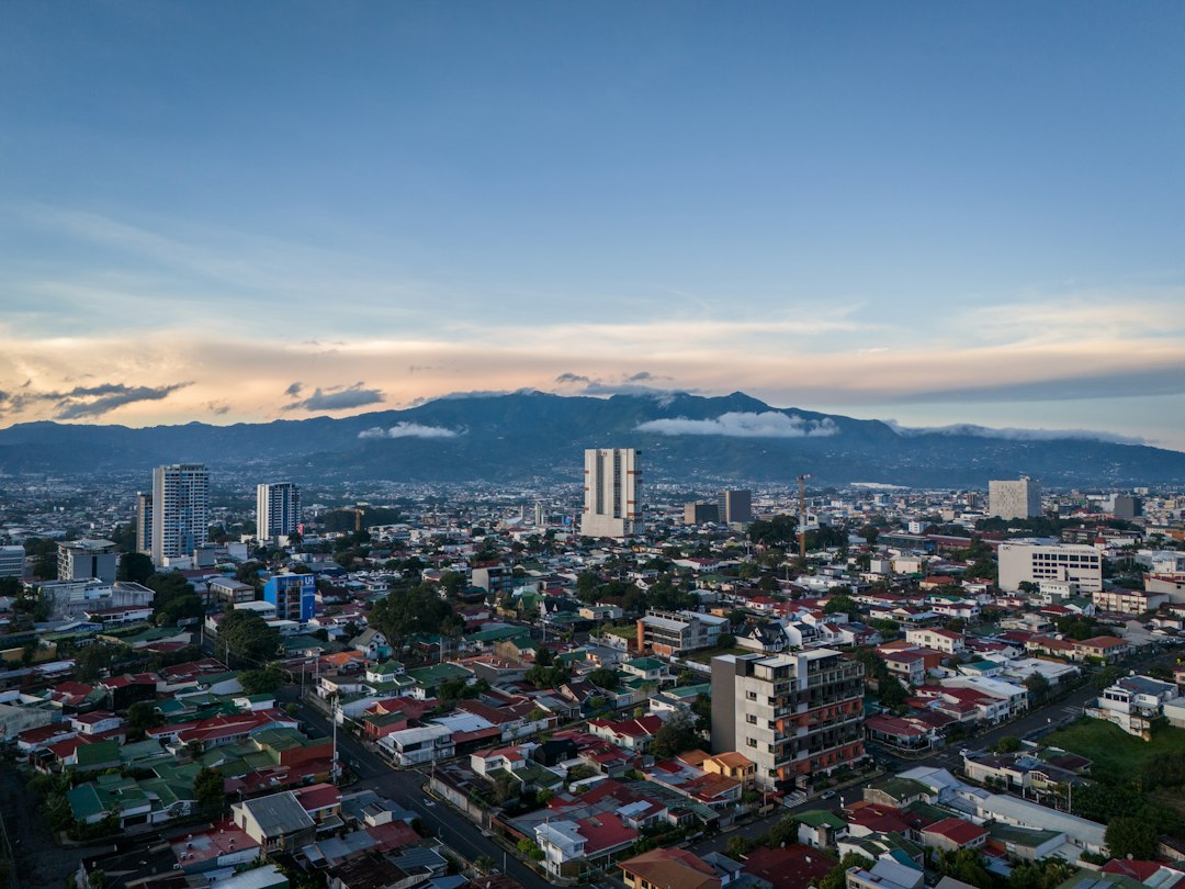 Aerial view of San José, Costa Rica representing the country's remote worker visa program