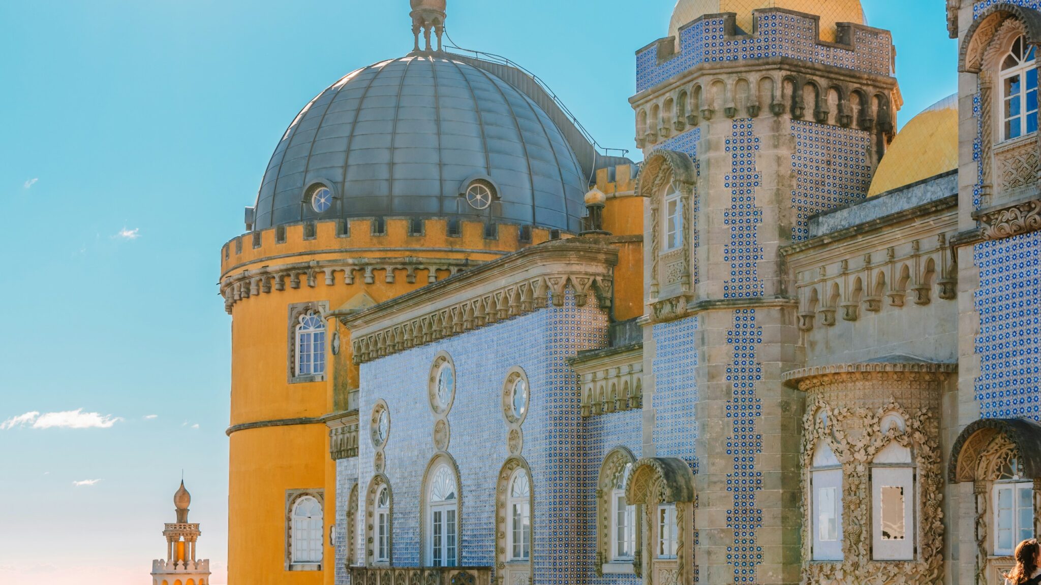 Bright historic landmark with a large architectural dome